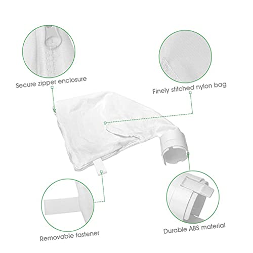 Yardwe 4 Pçs Filtros De Piscina Spa Zíper Reutilizável Filtro De Robô Limpador De Zíper Bolsa De Peç