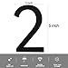 Self-adhesive House Number,5 Inch Black House Numbers, Acrylic Modern House Numbers for Outside, Street Numbers Mailbox Numbers Garden Door Address Numbers ,Apartments Office hotel, Easy Install without Tools (Number 2)