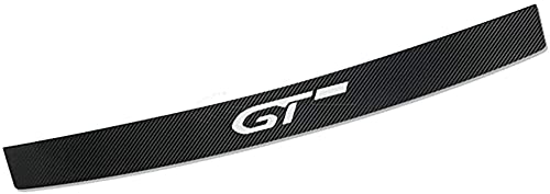 OLEPONU Protection des Pare-Chocs ArrièRe Coffre Voiture en Fiber Carbone, pour Peugeot GT Porte De Bagage ​Couvercle Garde Anti Rayures Seuil avec Logo Ccessoires Cover