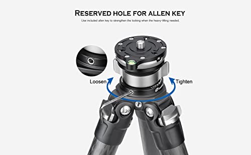 Image of LB-65 65mm Leveling Base for Tripod w Butterfly Lock Collar 39.6lb Max Load + /-15 Tilt
