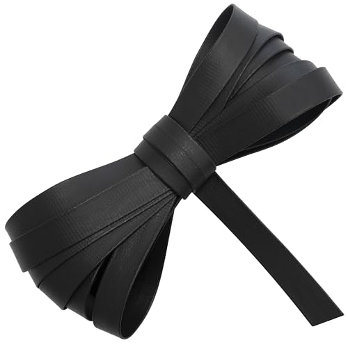 AERZETIX - Cinta galón de cuero sintético 3 metros x 15 mm – color negro – manualidades DIY, costura, personalización de ropa, decoración del hogar, proyectos creativos