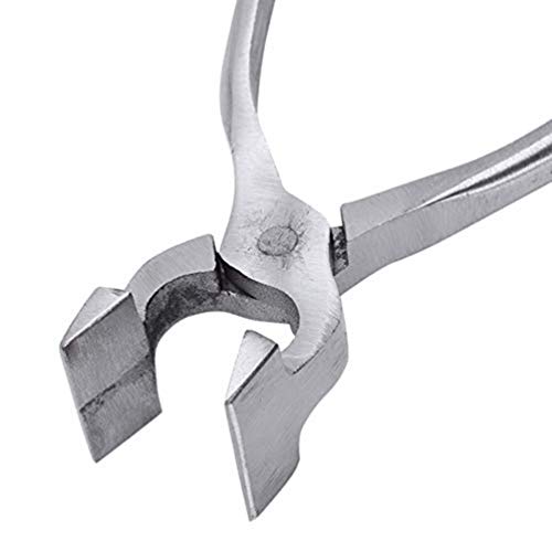 Alicate de couro para o nariz curvo de ferramentas profissionais alicates de nariz reto DIY Edge Aju