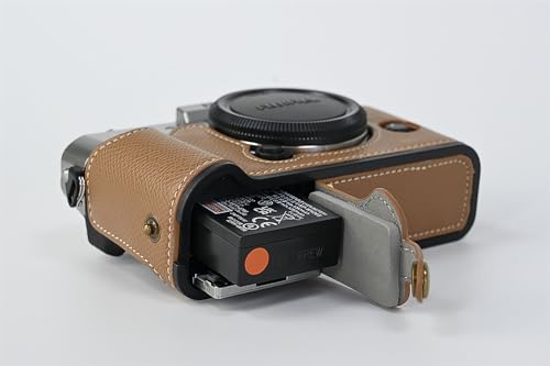 Funda media de cuero para cámara Fujifilm X-T30 III/II marrón miniatura 6