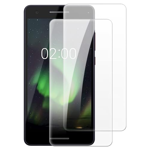 Shantime [2 piezas Protector Pantalla Cristal Templado Compatible con Nokia 2.1 (5.5 pulgadas), HD Claro Antirrayas Sin Burbujas