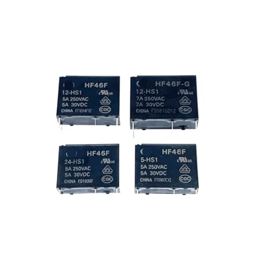 Relé HF46F-G-12-HS1 de 5 pines mini para circuitos impresos de 12V 5A