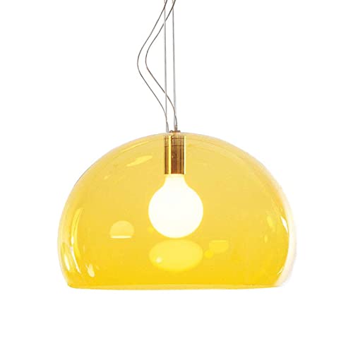 Kartell Small FL/Y Lampada da Soffitto, Giallo, Diametro 38cm