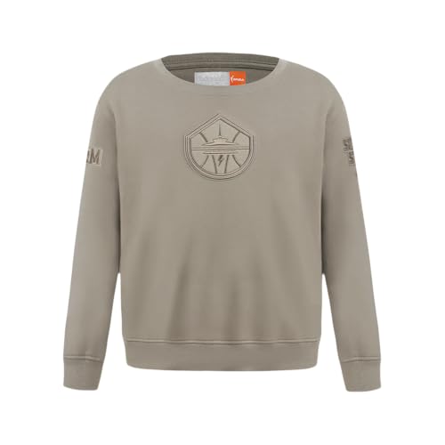 Sudadera WNBA Pro Standard de felpa suave gris topo con cuello redondo XL