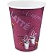 SOLO 214 Single-Sided Poly Paper Hot, 12 oz. Capacity, Bistro (100 Cups), Red