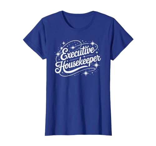 Clean Executive Housekeeper Cleaning Team Housekeeping Crew T-Shirt, Women, Royal Blue, XX-Large