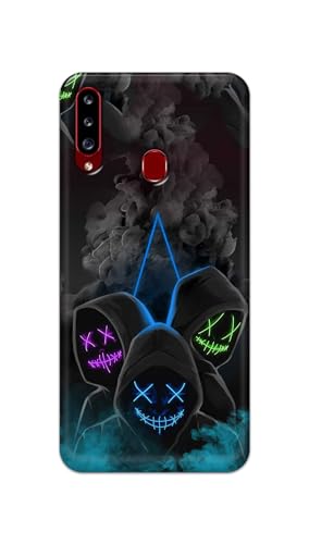 Image of PRINTFIDAA Printed Hard Back Cover Case for Samsung Galaxy A20s Back Cover (Mask Man) -112