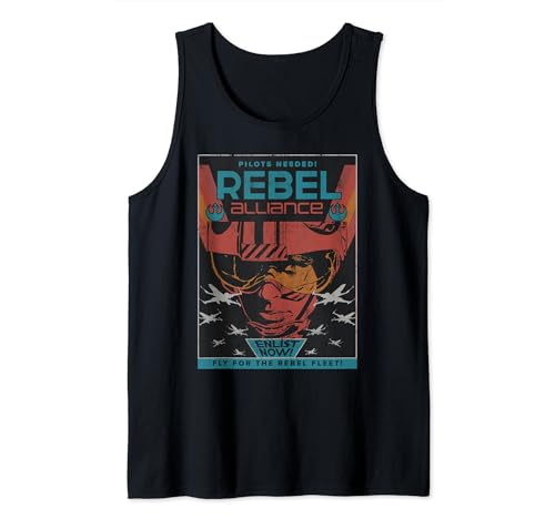 Débardeur Star Wars Rebel Alliance vintage pour fan de pop culture et look geek rétro