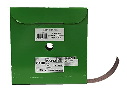 Miniatura 26 de Rollo de lijado de 1" x 50YD, A/O, J-wt respaldo de tela de algodón (P80)