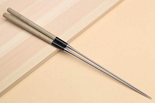 Yoshihiro Moribashi Chopsticks Japanese Sushi Chef's Traditional Garnishing Plating Tweezers Magnolia Handle 5.8in (15cm)
