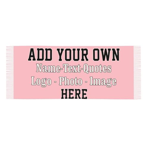 Winter Scarf for Women Men Custom Scarves Personalized Customize Logo Photo Text Name Pashmina Shawl Wrap2