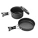 Camping Cooking Set, 8PCS Camping Mess Kit Camping Cookware Set Camping Pots and Pans Set for Outdoor Travel Camping Picnic