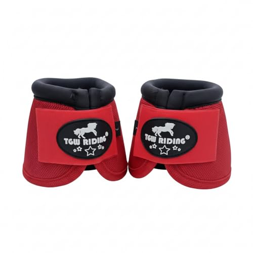 Image of 2520D Horse Bell Boots No-Turn Horse Bell Boots, Equine Ballistic Hoof Overreach Bell Boot, Pair