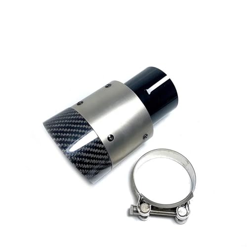 Tubo de escape coche para rutas urbanas y carretera con silenciador de carbono 101mm