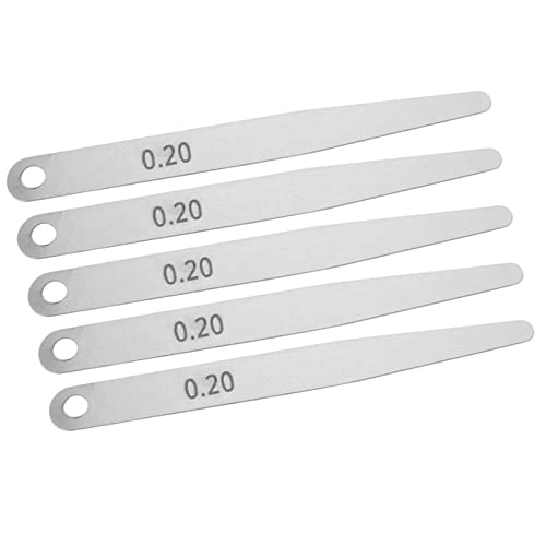 Calibrador de Espesor de Acero Inoxidable Duradero para Medir Tamaño de Hueco y Ranura, 5 piezas para Herramienta de Inspección de Soldadura (0.2) miniatura 2