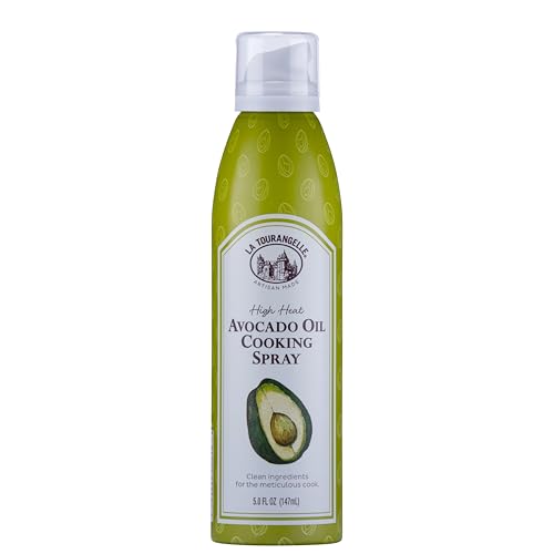 La Tourangelle, Avocado Oil Spray, Handcrafted from Premium Avocados, High Smoke Point Refined Oil Great for High Heat Cooking, Frying, Spray Cooking and Grilling, 5 Fl Oz