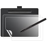 (2枚入り)LAZIRO フィルム 液タブ 液晶ペンタブレット Wacom Intuos medium 用 保護フィルム 紙に書くような描き心地 チャレンジ タッチ タブレット 用 画面保護 反射低減 アンチグレア [画面用] PET素材 指紋防止 気泡防止 撥水撥油 ラウンド加工処理 光沢表面仕様
