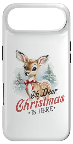 Oh Deer Christmas Is Here �L���[�g �o���r ���� ���B���e�[�W �~ �X�}�z�P�[�X iPhone Air �p