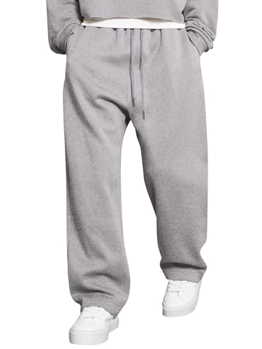 Image of JMIERR Men's Casual Baggy Pants Lightweight Wide Leg Lounge Travel Pants Streetwear with Pockets