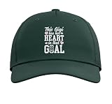 Proud Hockey Goalie Gigi of A Hockey Goalkeeper Gigi Adjustable Printed Baseball Hat, Dark Green