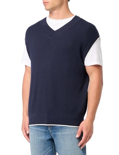 Armani Exchange Men's Cotton V-Neck Pullover Sleeveless Sweater Vest