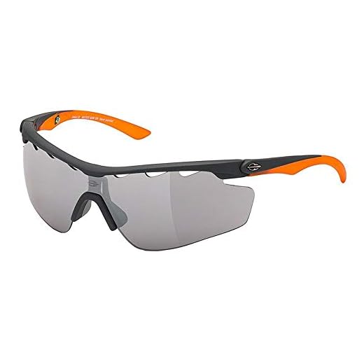 Óculos de Sol Mormaii ATHLON III M0005 G08 09 Cinza Laranja Lente Espelhada Prata Tam 134