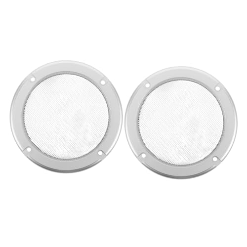 Abaodam 2pcs Speaker Grill Covers Durable Metal Mesh Protectors for Home Car Audio Stylish Ring with Mesh Design Easy Installation Reliable Protection