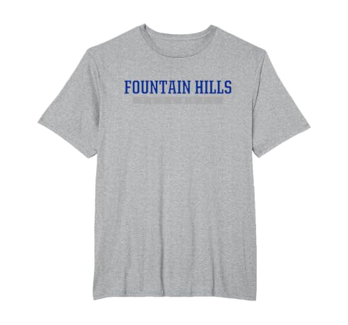 Fountain Hills High School Baseball T-Shirt, Men's Big and Tall, Heather Grey, 2X Tall