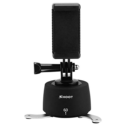 Shoot 360 Degree Time Lapse Rotator Tripod Head Panoramic Mount Timer for GoPro Hero 6, Hero 5, DSLR
