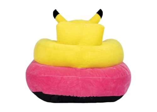 Image of AVSHUB Baby Cushion Sofa Seat Or Rocking Chair for 0 to 2 Years Kids Soft Supporting Training Seat for Lovely Child Playing Toys (Yellow Pikachoo Shape)