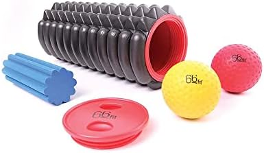 66fit Trigger Point Massage Roller Kit - Exercise Stretching Yoga Pilates Physio