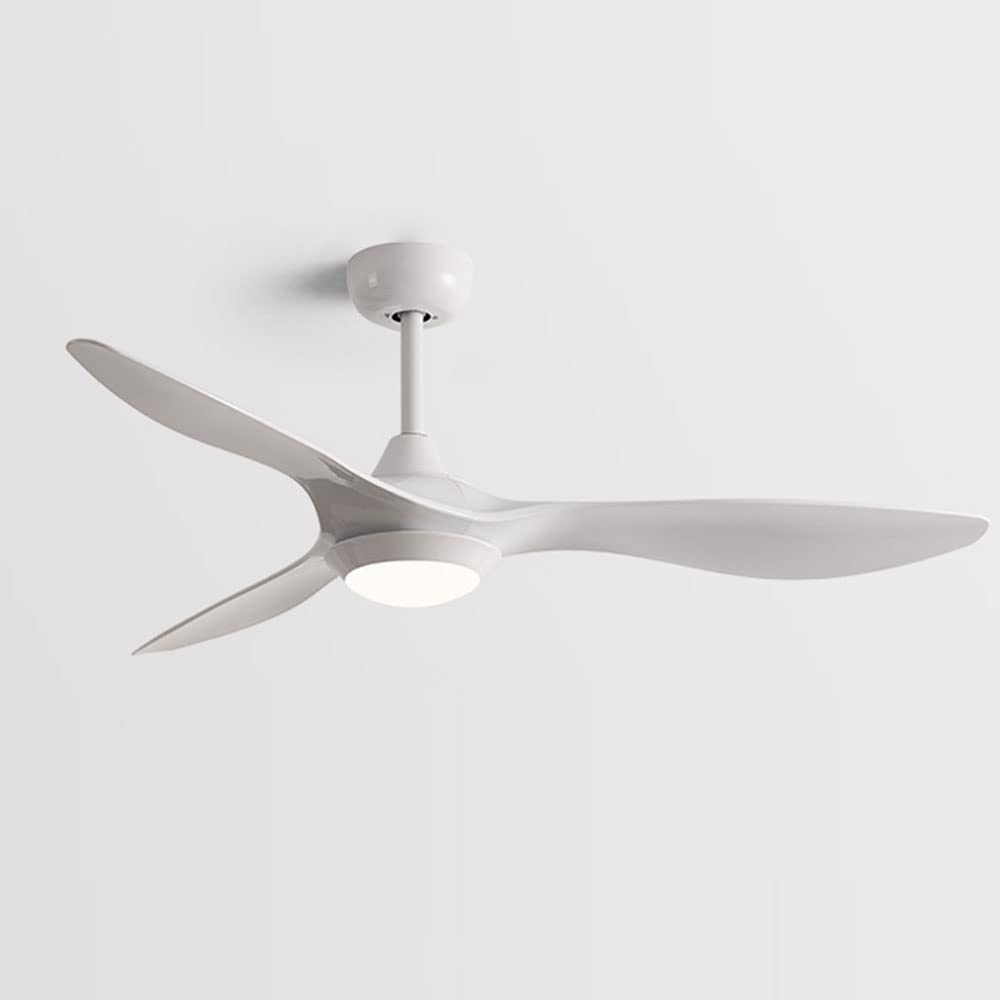 Ventilateur de plafond idéal pour la chambre et le salon avec lumière LED et minuterie