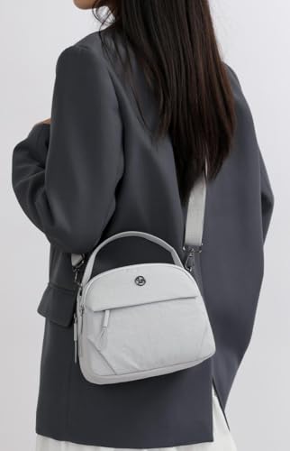 Shoulder Bag for Women Lightweight Nylon Shoulder Crossbody Purse Top Handle Handbag Slouchy Work Bag 20252