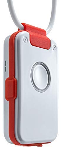 Preisvergleich Produktbild Hausnotruf / Notrufknopf ohne Vertrag mit Sturzmelder, Freisprechtelefon, Notruftelefon, Rauchalarm-Melder, für Senioren - Dosch&Amand DA1432 Pro (rot)