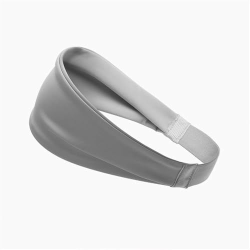 Bandeau de sport extensible gris pour entraînement running et yoga