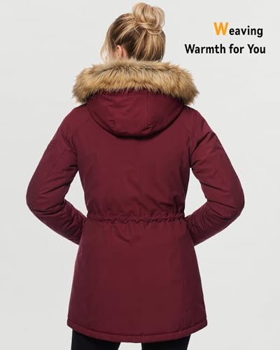 Graphene Heated Jacket for Women with Large Capacity Battery Pack Waterproof Windproof