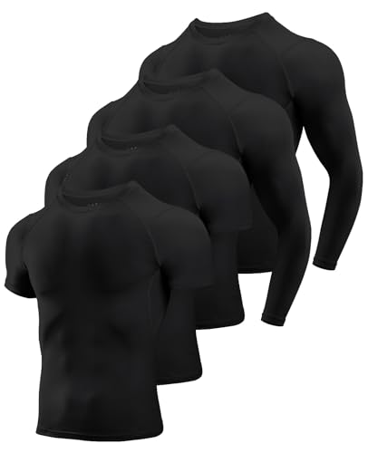 Niksa Compression Shirts for Men, Short/Long Sleeve