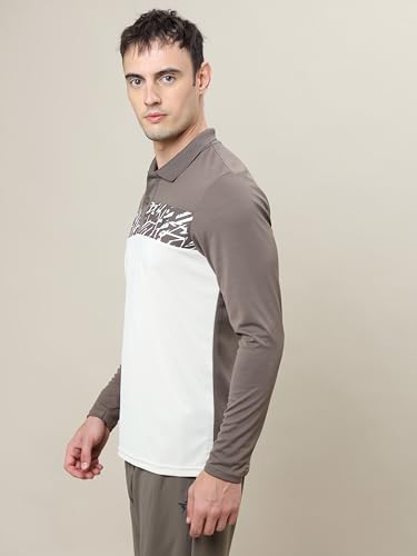 Image of TECHNOSPORT Men's 100% Polyester Slim Fit T-Shirt - (P710 P ) Pack of 1