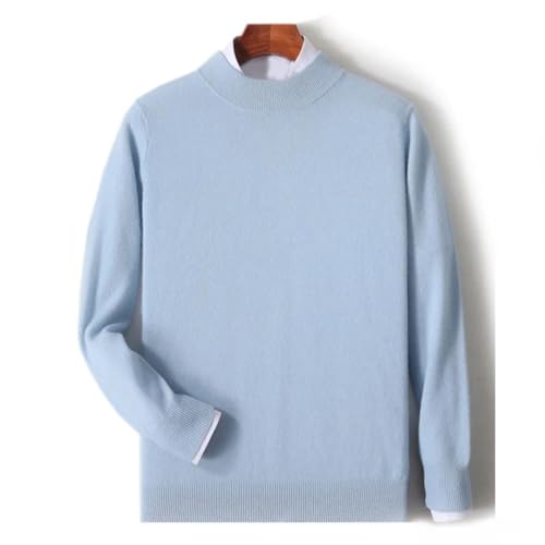 Men's Solid Color Casual Wool Sweater Outdoor Loose Large Size Knitted Pullover Long-Sleeved Top3