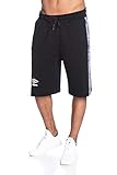  Umbro Bermuda in Felpa uomo Nero
