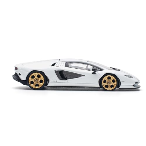 POP Race 1/64 Lamborghini Countach LPI 800-4 Bianco SIDERALE miniatura 3
