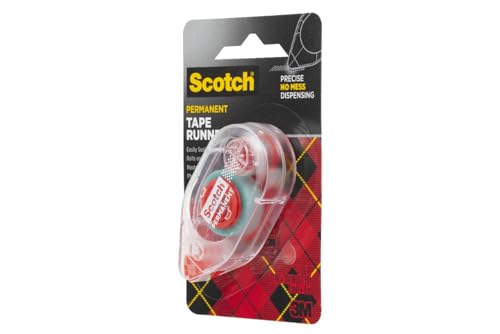 Image of Scotch Double Sided Tape Runner, 0.27 in x 26 ft., Perfect for Holiday Crafts, Gifts, and DIY, 1-Pack