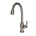 Newport Brass 2510-5103 Nadya Single Handle Kitchen Faucet with Pull-down Spray, Antique Nickel