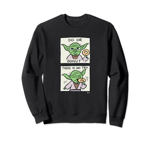 Sweatshirt Star Wars Yoda imprimé pull geek original vêtement humour de pop culture