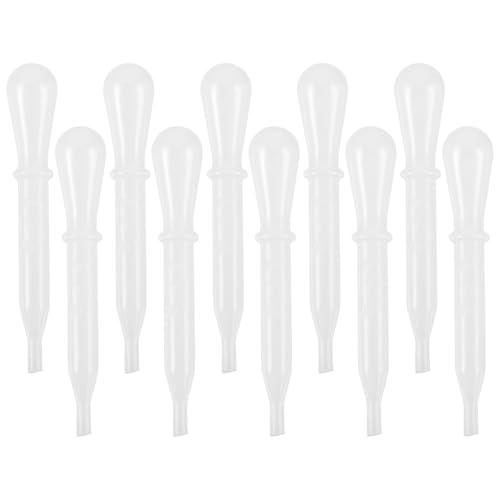 FIXOSHEE Goteros Transparentes para Líquidos 15 Ml Pipetas Pequeñas de Plástico 10 Unidades Multiusos para Aceites Esenciales Tatuajes Maquillaje y Experimentos de Laboratorio