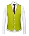 MOGU Men 3 Piece Suit Slim Fit Wedding Tuxedos Leisure Prom Suits Size Blazer 38/Pants 34 Mint Green