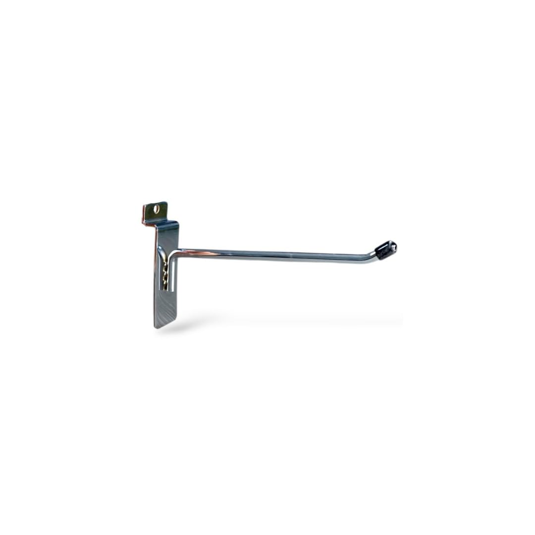 Triple Welded Slatwall Hook Single Prong | HeavyDuty Slatwall Display Hooks | Sizes 2", 4", 6", 8", 10", 12", 14" | Retail Accessories | Hooks for Retail Display and Organization (100, 6Inch/15cm)